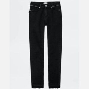 Zadig & Voltaire Eva Zip Jeans Black